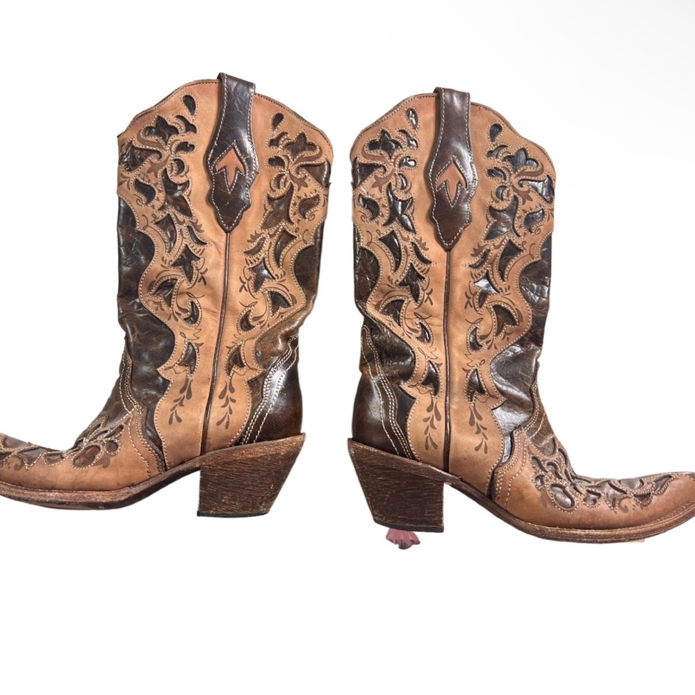 Corral Boots Western Inlay Cowboy Boots - Picture 3 of 8